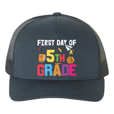 First Day Of Fifth Grade Cute 5Th Grade Gift Yupoong Adult 5-Panel Trucker Hat