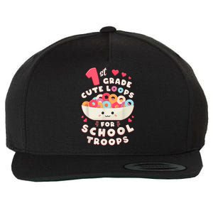 First Day Of 1st Grade Girl Back To School First Grade Cute Wool Snapback Cap