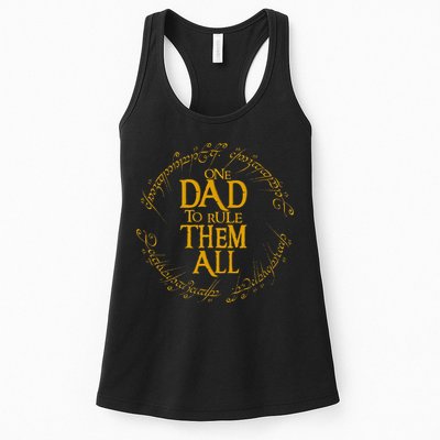 FatherS Day One Dad To Rule Them All Father Gift Womens Tank Top