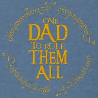 FatherS Day One Dad To Rule Them All Father Gift Garment-Dyed Sweatshirt