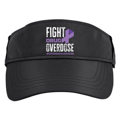 Fight Drug Overdose Pruple Ribbon Opioid Overdose Awareness Adult Drive Performance Visor