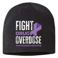 Fight Drug Overdose Pruple Ribbon Opioid Overdose Awareness Sustainable Beanie