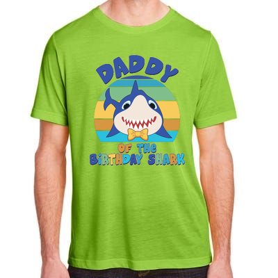 Funny Daddy Of The Birthday Shark Adult ChromaSoft Performance T-Shirt