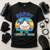 Funny Daddy Of The Birthday Shark Performance Shirt