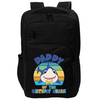Funny Daddy Of The Birthday Shark Impact Tech Backpack