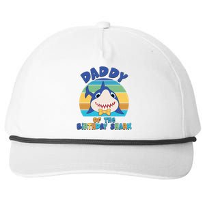 Funny Daddy Of The Birthday Shark Snapback Five-Panel Rope Hat