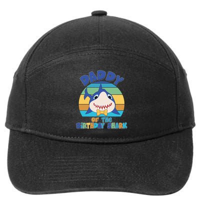 Funny Daddy Of The Birthday Shark 7-Panel Snapback Hat