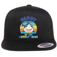 Funny Daddy Of The Birthday Shark Flatbill Hat
