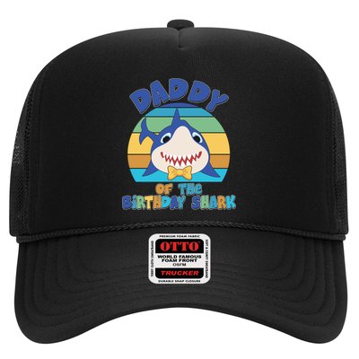 Funny Daddy Of The Birthday Shark Trucker Hat