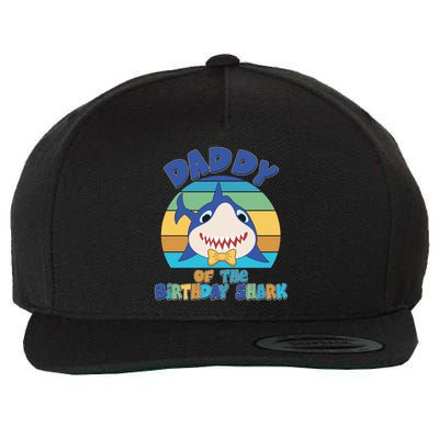 Funny Daddy Of The Birthday Shark Wool Snapback Cap