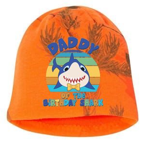 Funny Daddy Of The Birthday Shark Kati - Camo Knit Beanie