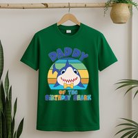 Funny Daddy Of The Birthday Shark T-Shirt
