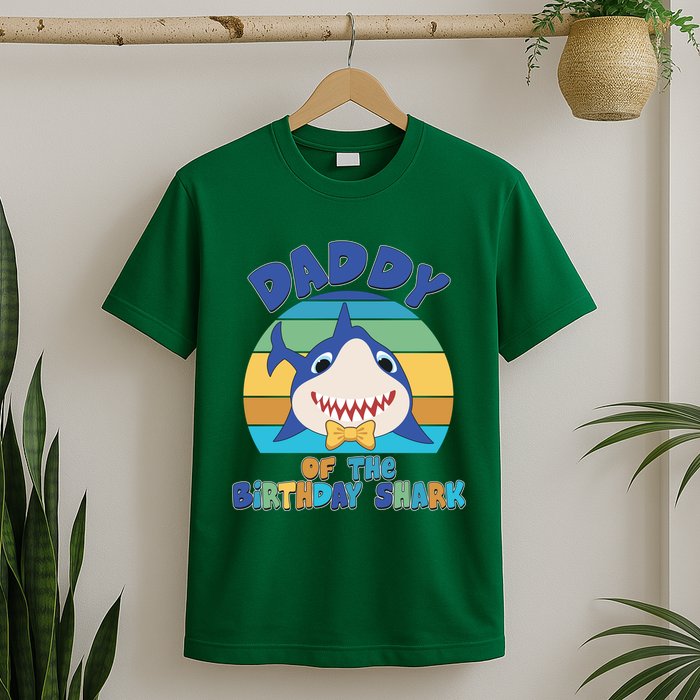 Funny Daddy Of The Birthday Shark T-Shirt