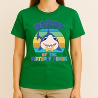 Funny Daddy Of The Birthday Shark T-Shirt