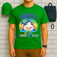 Funny Daddy Of The Birthday Shark T-Shirt