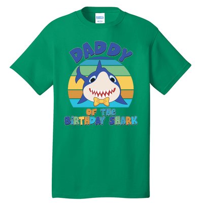 Funny Daddy Of The Birthday Shark Tall T-Shirt