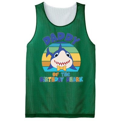 Funny Daddy Of The Birthday Shark Mesh Reversible Basketball Jersey Tank