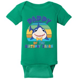 Funny Daddy Of The Birthday Shark Baby Bodysuit