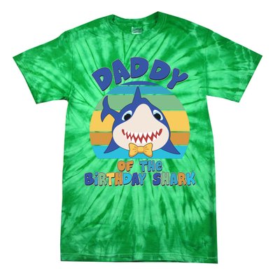 Funny Daddy Of The Birthday Shark Tie-Dye T-Shirt