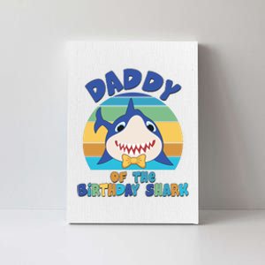 Funny Daddy Of The Birthday Shark Canvas