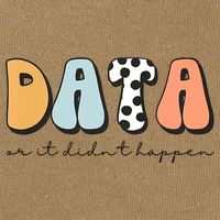Funny Data Or It Didn't Happen Aba Therapist Special Ed Inclusion Cotton Canvas Backpack