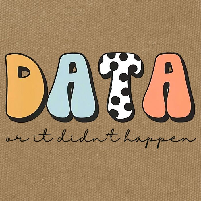 Funny Data Or It Didn't Happen Aba Therapist Special Ed Inclusion Cotton Canvas Backpack