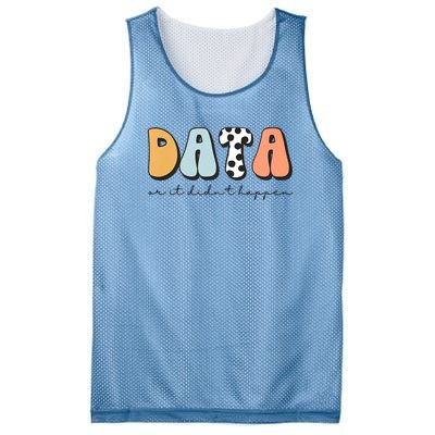 Funny Data Or It Didn't Happen Aba Therapist Special Ed Inclusion Mesh Reversible Basketball Jersey Tank