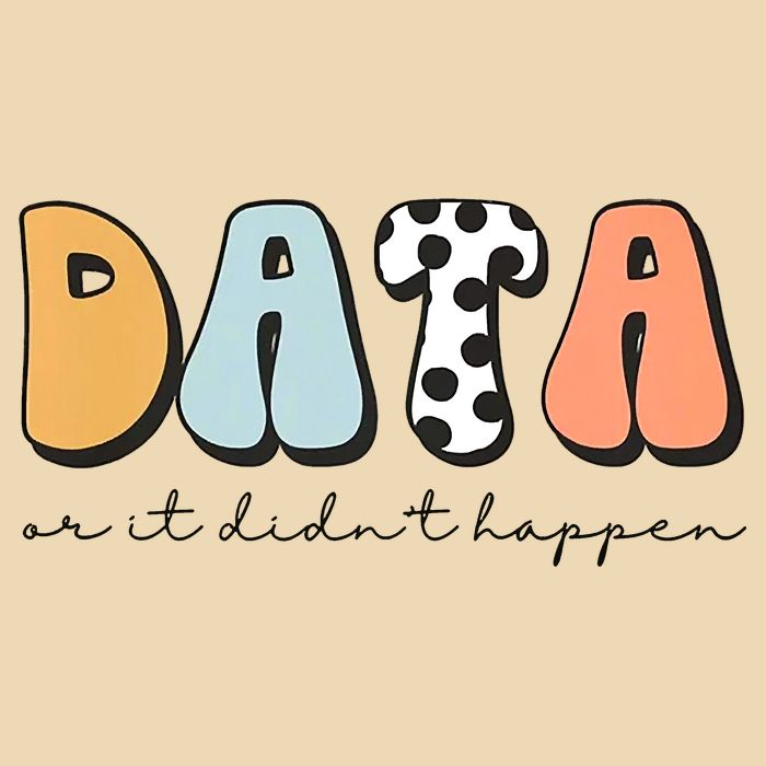 Funny Data Or It Didn't Happen Aba Therapist Special Ed Inclusion Drawstring Bag
