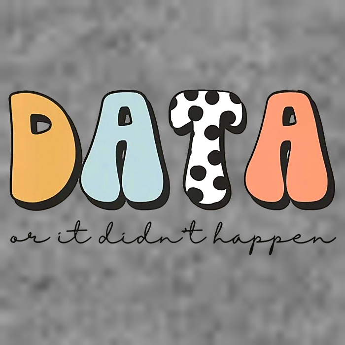 Funny Data Or It Didn't Happen Aba Therapist Special Ed Inclusion 7-Panel Snapback Hat