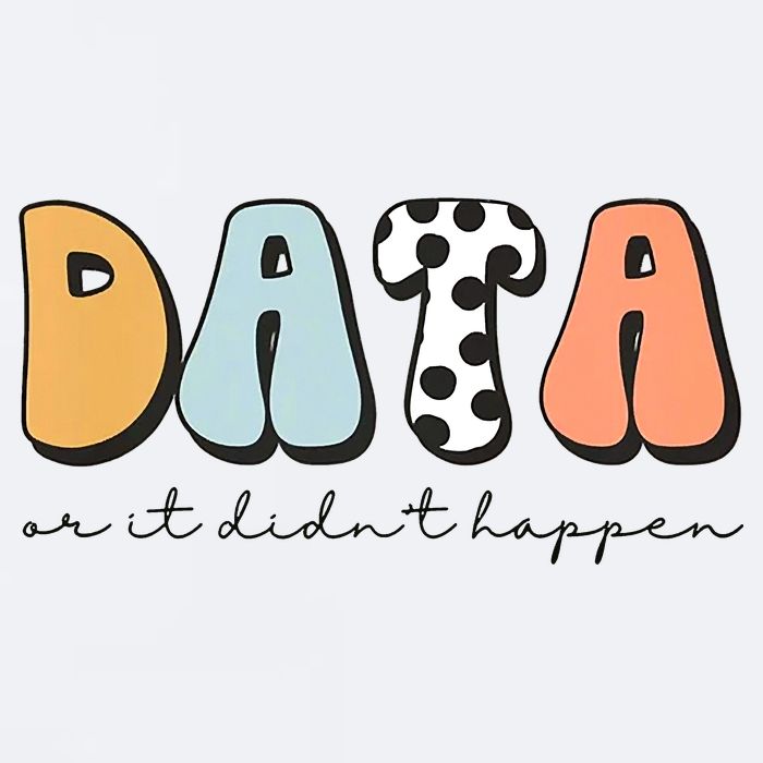 Funny Data Or It Didn't Happen Aba Therapist Special Ed Inclusion Sueded Cloud Jersey T-Shirt
