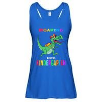 First Day Of Kindergarten Cool Gift Roaring Into Kindergarten Great Gift Ladies Essential Flowy Tank