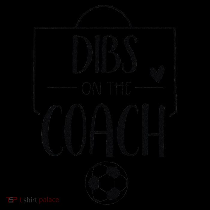 Funny Dibs On The Coach Soccer Ball Wife Women Coaching Flatbill Hat