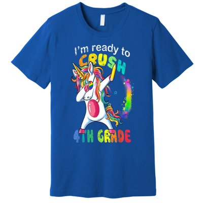 First Day Of School First Day Of Fourth Grade Unicorn Gift Cool Gift Premium T-Shirt