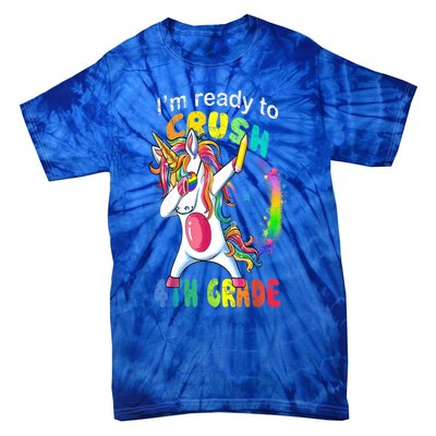 First Day Of School First Day Of Fourth Grade Unicorn Gift Cool Gift Tie-Dye T-Shirt