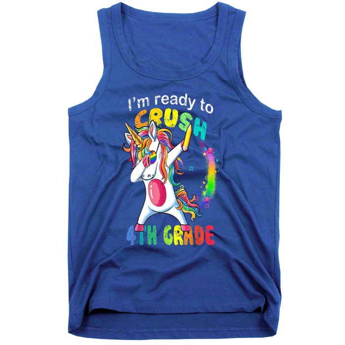 First Day Of School First Day Of Fourth Grade Unicorn Gift Cool Gift Tank Top