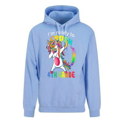 First Day Of School First Day Of Fourth Grade Unicorn Gift Cool Gift Unisex Surf Hoodie