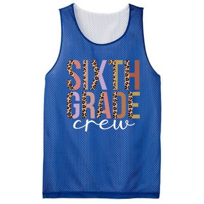 First Day Of School Sixth Grade Crew 6Th Grade Teacher Gift Mesh Reversible Basketball Jersey Tank