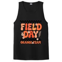Field Day Orange Team Groovy Smile Face Checkered Students PosiCharge Competitor Tank