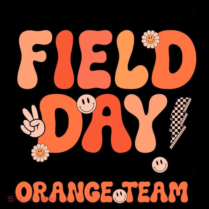 Field Day Orange Team Groovy Smile Face Checkered Students Wool Snapback Cap