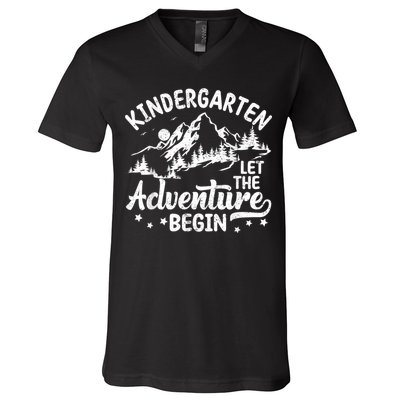 First Day Of Kindergarten 1st Day Of School Kids Teachers V-Neck T-Shirt