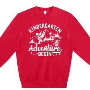 First Day Of Kindergarten 1st Day Of School Kids Teachers Premium Crewneck Sweatshirt