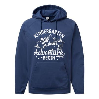 First Day Of Kindergarten 1st Day Of School Teachers Performance Fleece Hoodie