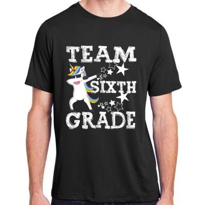 First Day Of School Team Sixth Grade Squad Star Unicorn Funny Gift Adult ChromaSoft Performance T-Shirt