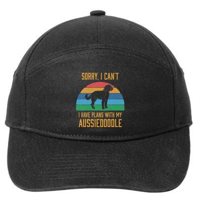Funny Dog Owner I Have Plans With My Aussiedoodle 7-Panel Snapback Hat