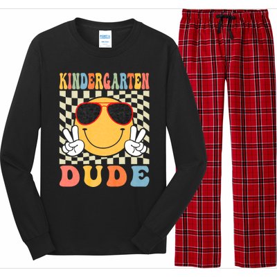 First Day Of School Kindergarten Dude Back To School Long Sleeve Pajama Set