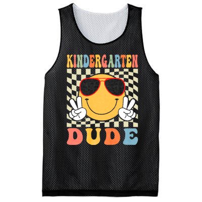 First Day Of School Kindergarten Dude Back To School Mesh Reversible Basketball Jersey Tank