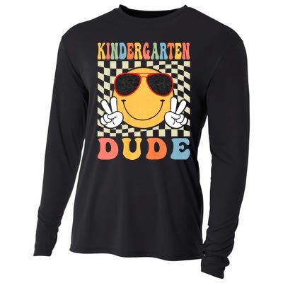 First Day Of School Kindergarten Dude Back To School Cooling Performance Long Sleeve Crew