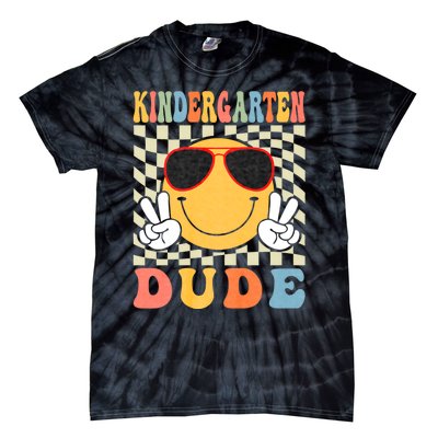 First Day Of School Kindergarten Dude Back To School Tie-Dye T-Shirt