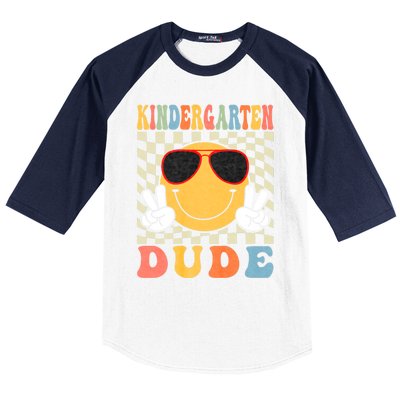 First Day Of School Kindergarten Dude Back To School Baseball Sleeve Shirt