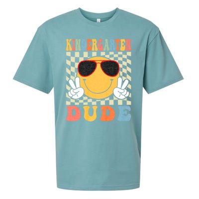 First Day Of School Kindergarten Dude Back To School Sueded Cloud Jersey T-Shirt